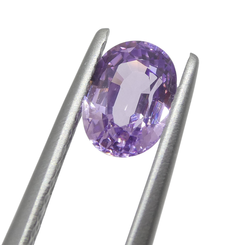 0.77ct Oval Purple Sapphire from Madagascar, unheated natural gemstone by SkyJems Canadian gem specialists