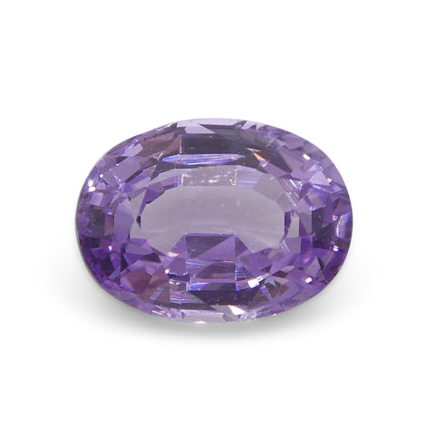 0.77ct Oval Purple Sapphire from Madagascar Unheated