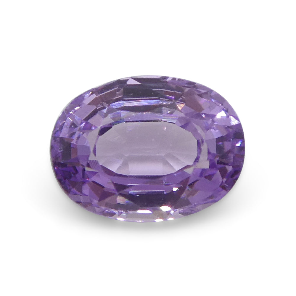 0.77ct Oval Purple Sapphire from Madagascar, unheated natural gemstone by SkyJems Canadian gem specialists