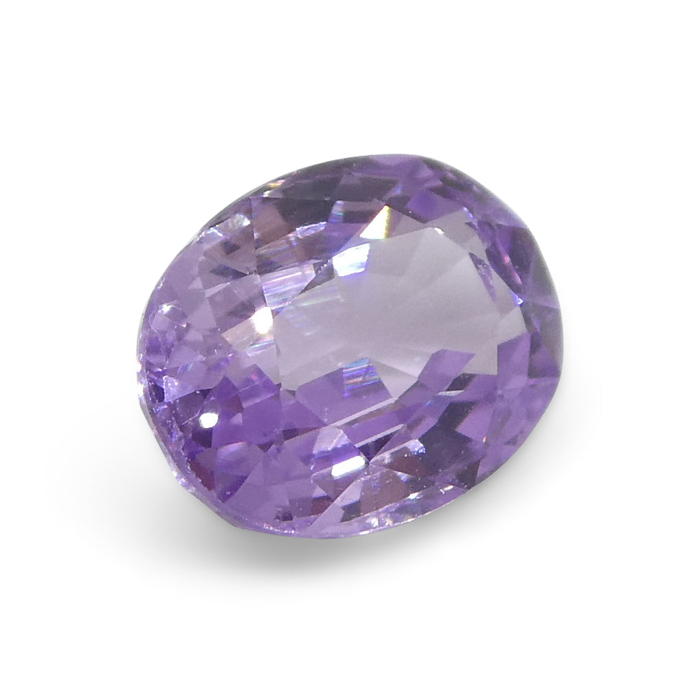 0.77ct Oval Purple Sapphire from Madagascar, unheated natural gemstone by SkyJems Canadian gem specialists