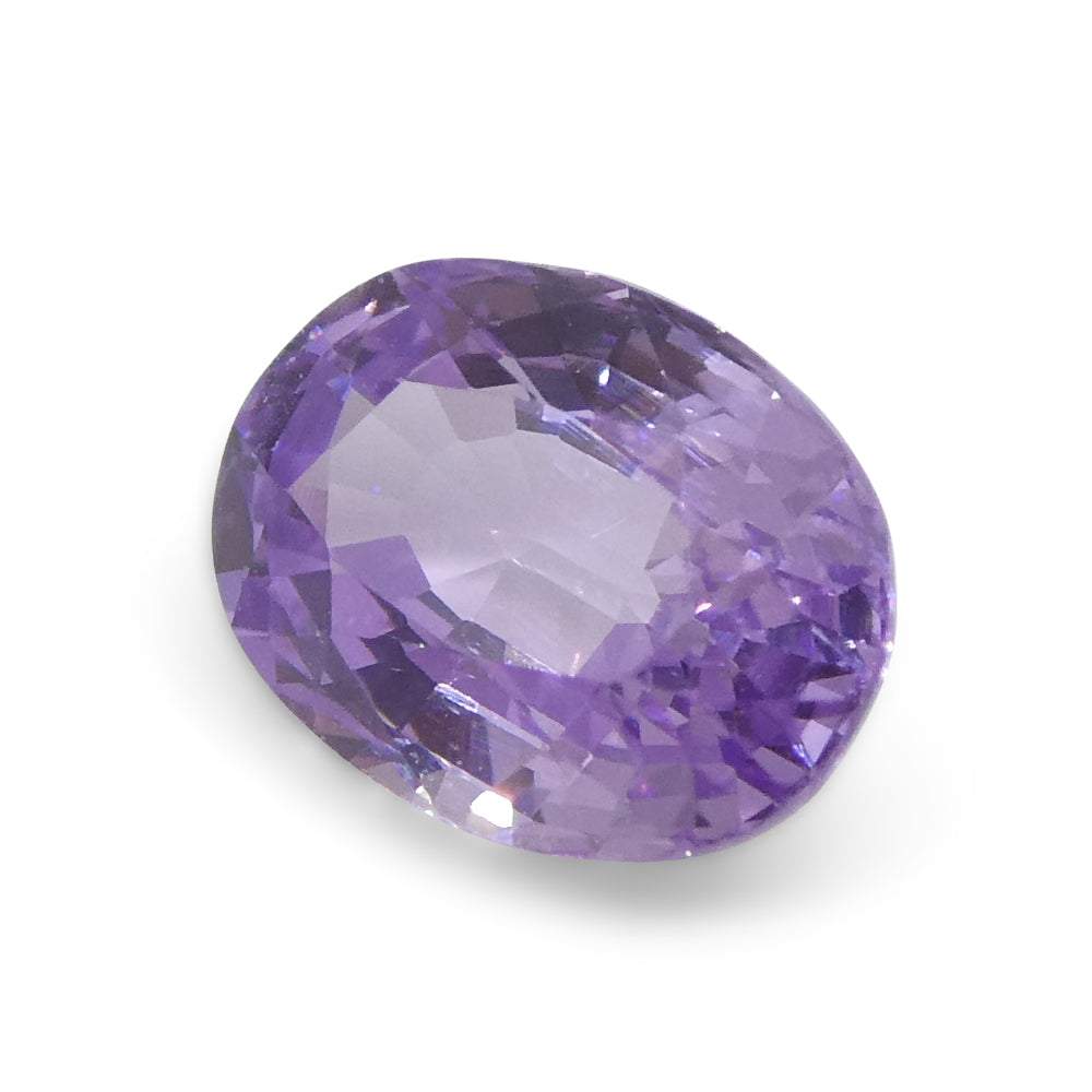 0.77ct Oval Purple Sapphire from Madagascar, unheated natural gemstone by SkyJems Canadian gem specialists
