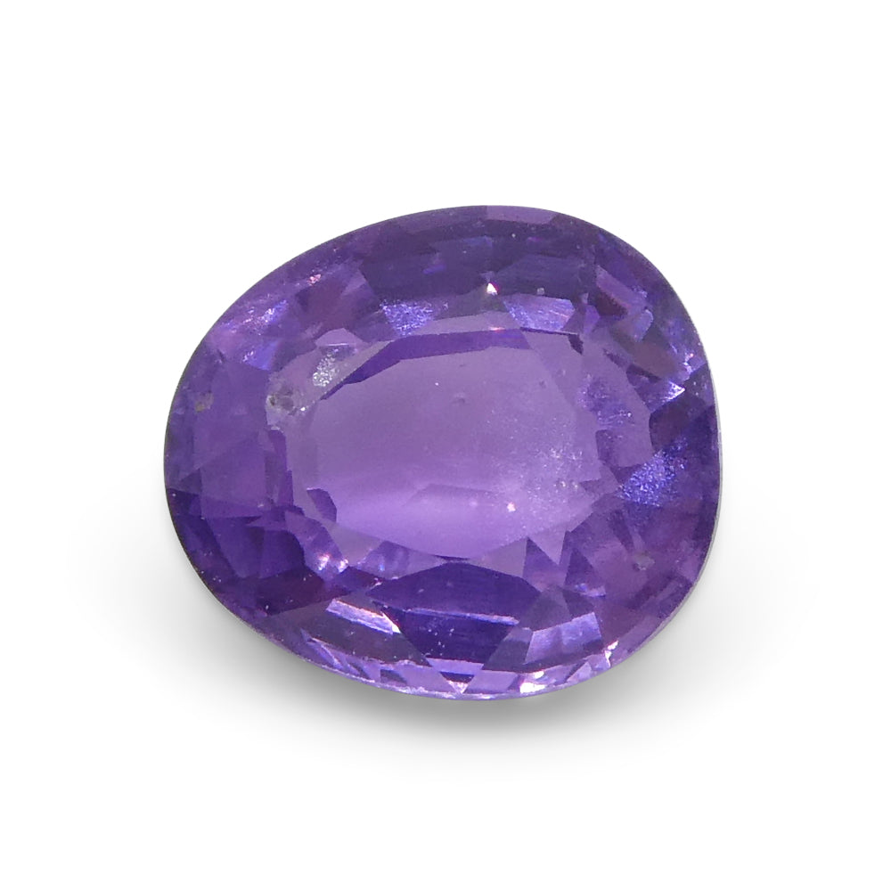 0.79ct Cushion Purple Sapphire from Madagascar, unheated natural gemstone by SkyJems Canadian gem specialists