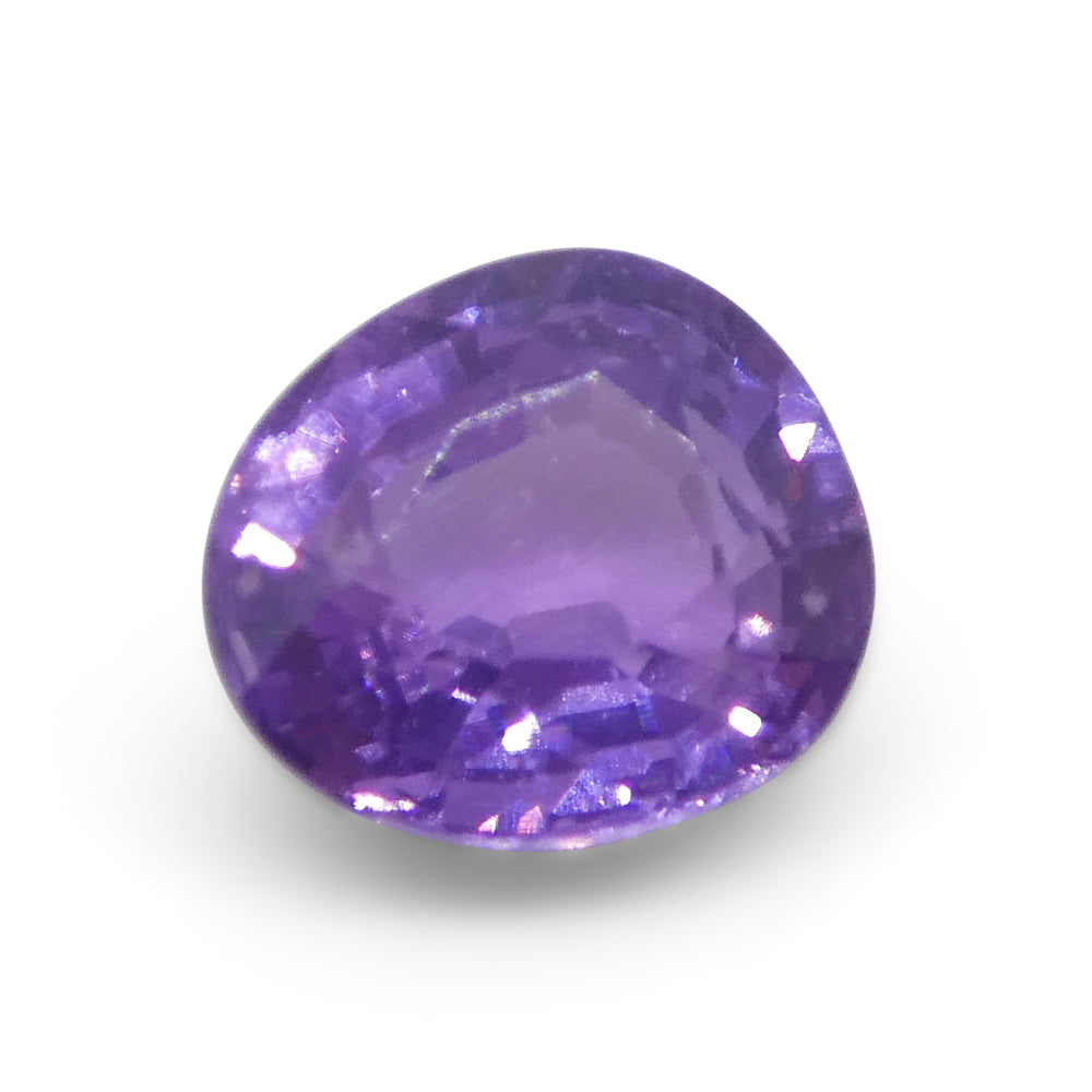 0.79ct Cushion Purple Sapphire from Madagascar, unheated natural gemstone by SkyJems Canadian gem specialists