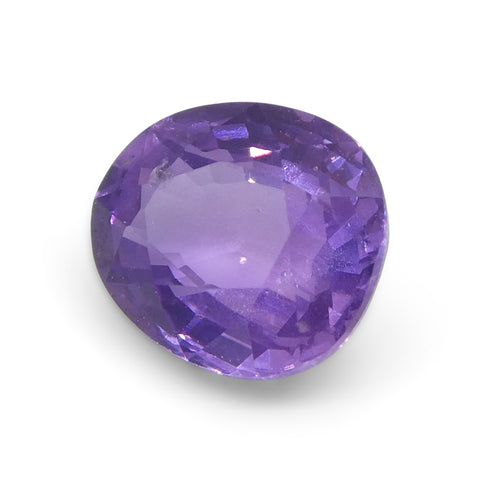 0.79ct Cushion Purple Sapphire from Madagascar Unheated