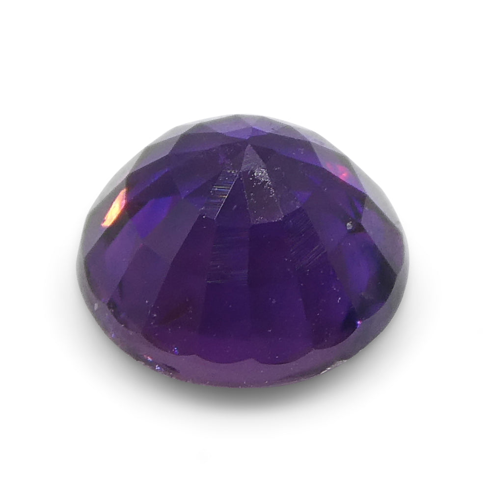 1.01ct Round Purple Sapphire from East Africa, Unheated - Skyjems Wholesale Gemstones