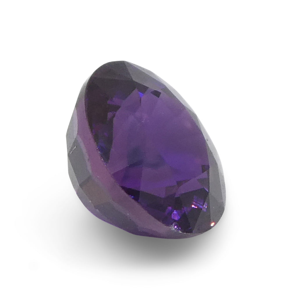 1.01ct Round Purple Sapphire from East Africa, Unheated - Skyjems Wholesale Gemstones