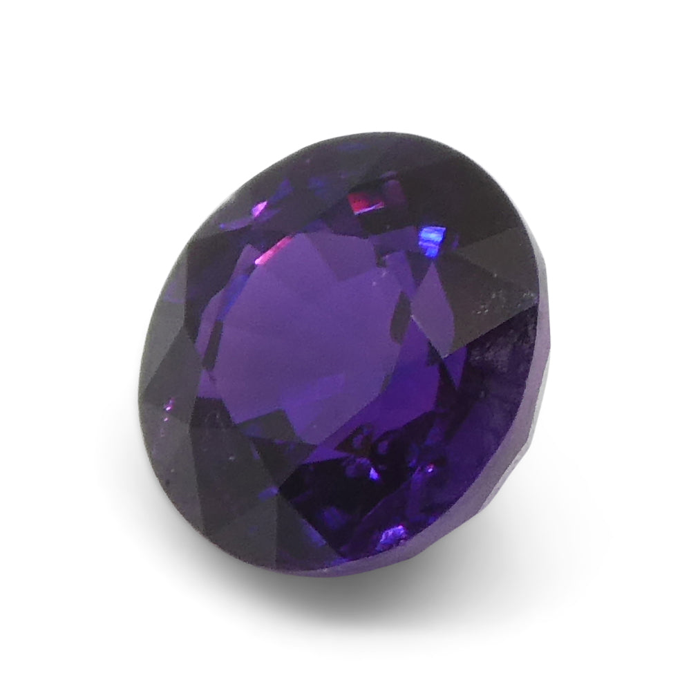 1.01ct Round Purple Sapphire from East Africa, Unheated - Skyjems Wholesale Gemstones