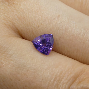 1.44ct Trillion Purple Sapphire from East Africa, Unheated - Skyjems Wholesale Gemstones