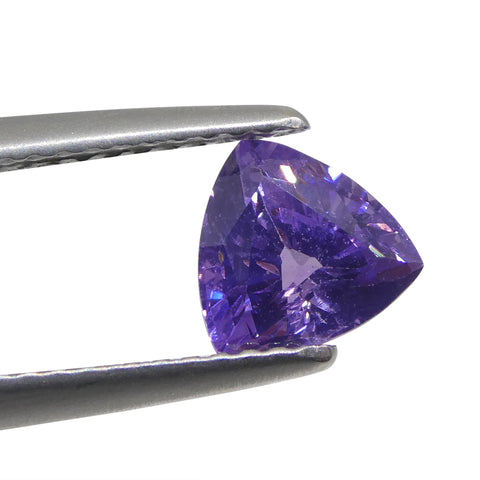 1.44ct Trillion Purple Sapphire from East Africa, Unheated