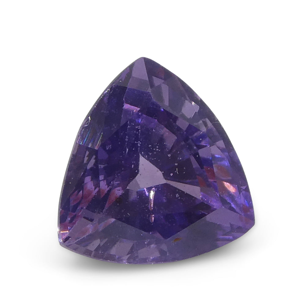 1.44ct Trillion Purple Sapphire from East Africa, Unheated - Skyjems Wholesale Gemstones