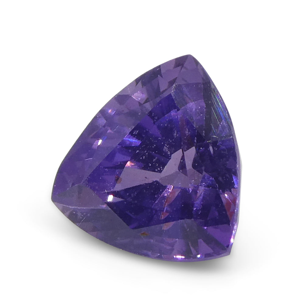 1.44ct Trillion Purple Sapphire from East Africa, Unheated - Skyjems Wholesale Gemstones