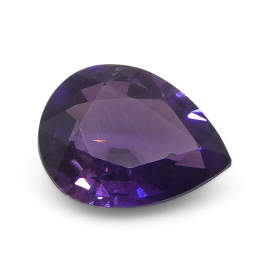 1.02ct Pear Purple Sapphire from East Africa, Unheated - Skyjems Wholesale Gemstones