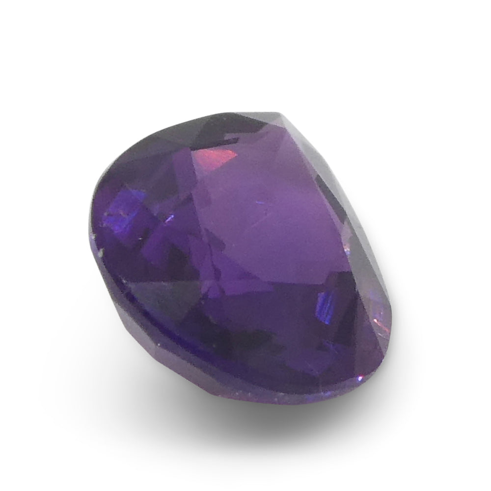 1.02ct Pear Purple Sapphire from East Africa, Unheated - Skyjems Wholesale Gemstones