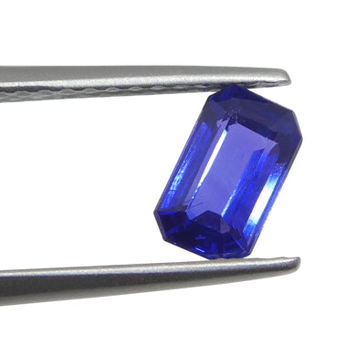0.82ct Emerald Cut Blue Sapphire from Madagascar - Skyjems Wholesale Gemstones