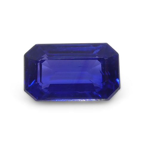 0.82ct Emerald Cut Blue Sapphire from Madagascar Unheated