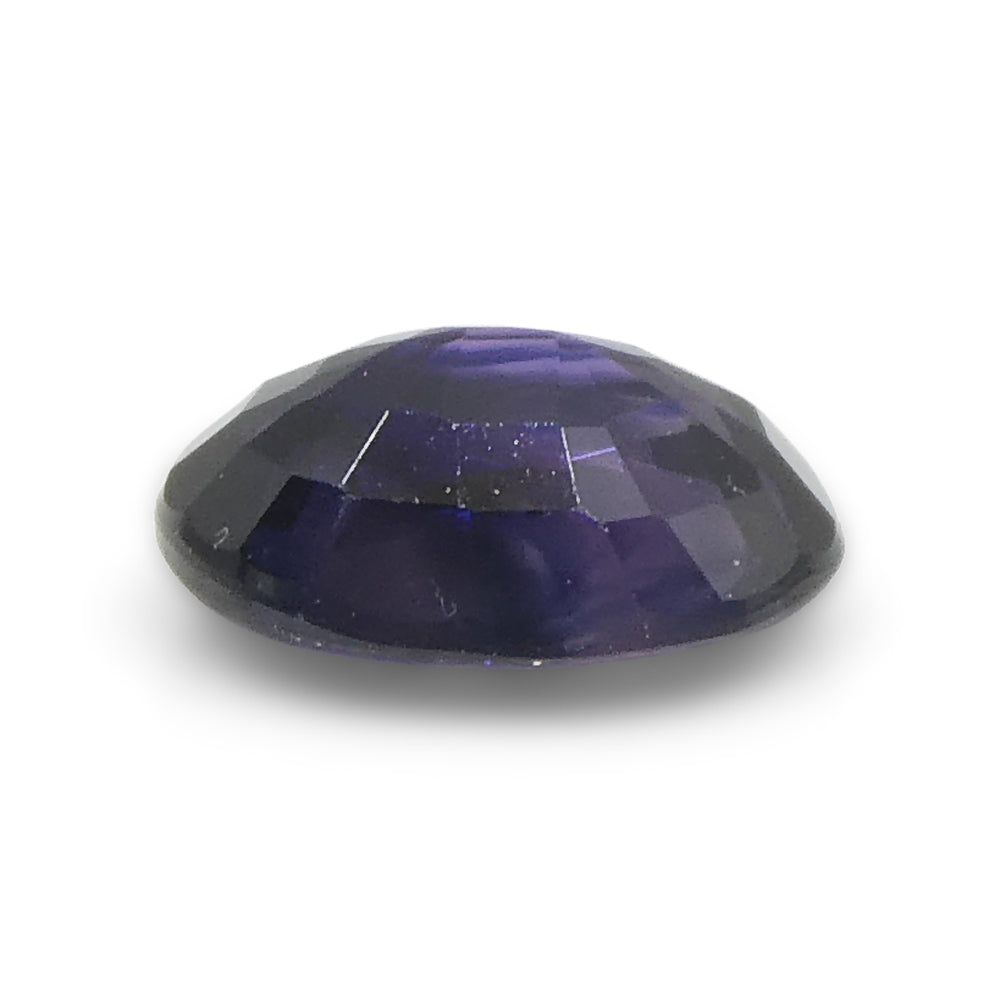 0.79ct Oval Blue Sapphire from Madagascar, unheated natural gemstone by SkyJems, premium violet-blue corundum