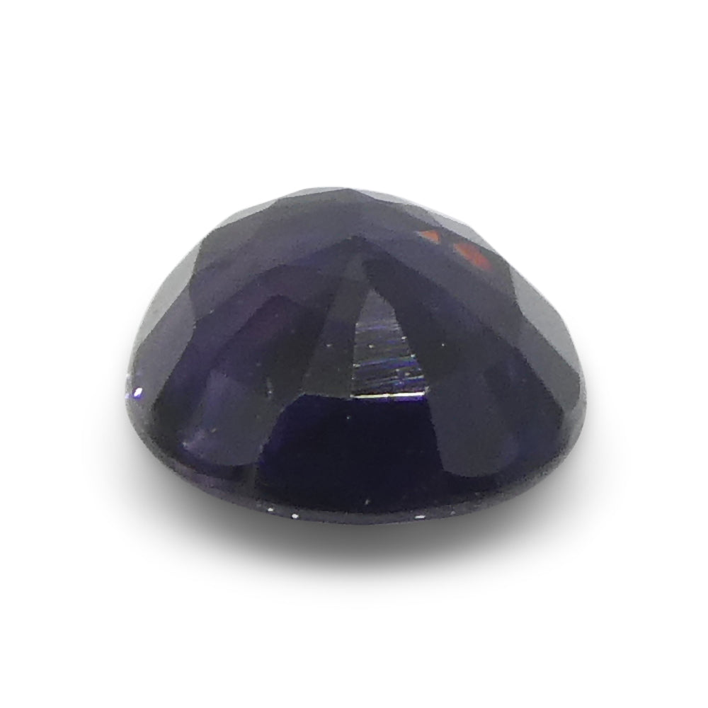 0.79ct Oval Blue Sapphire from Madagascar, unheated natural gemstone by SkyJems, rich violet-blue Canadian gem specialists