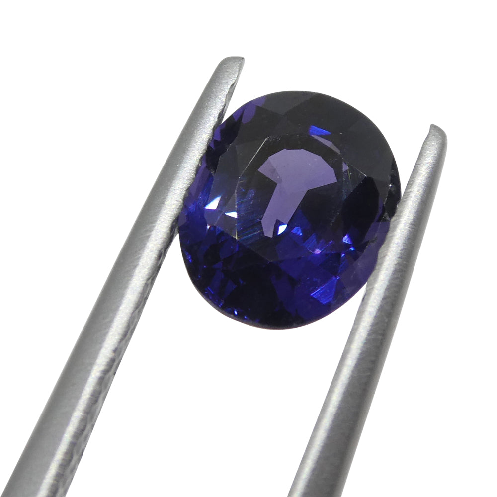 1.09ct Violet Blue Madagascar Sapphire, Unheated Oval Gemstone by SkyJems - Rare Collector's Gem
