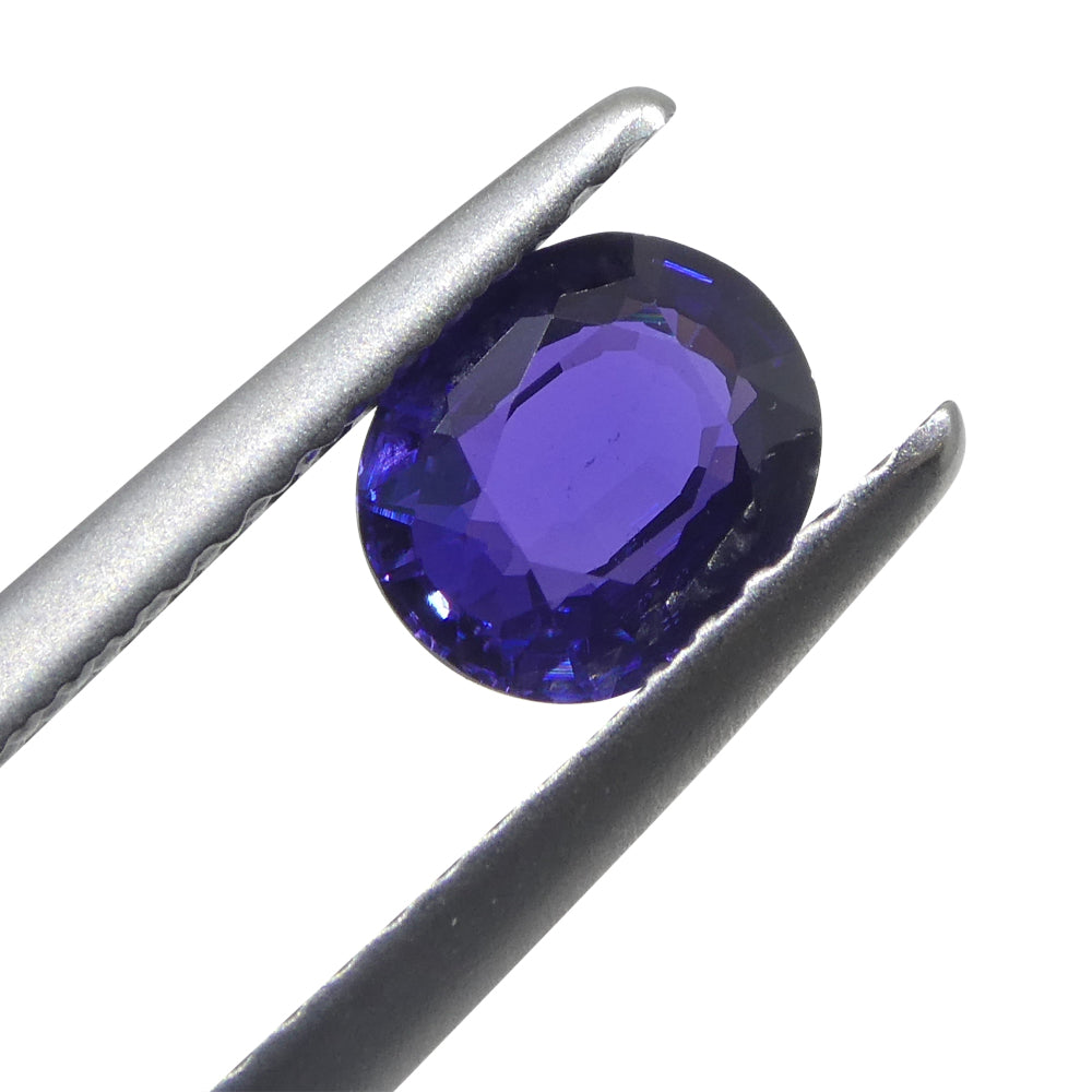 0.96ct Oval Purple Sapphire from Madagascar, unheated natural gemstone by SkyJems, rare collector-quality loose gem