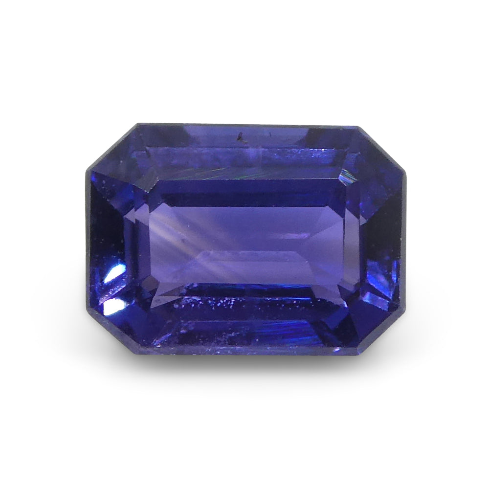 0.76ct Emerald Cut Blue Sapphire from Madagascar Unheated - Skyjems Wholesale Gemstones