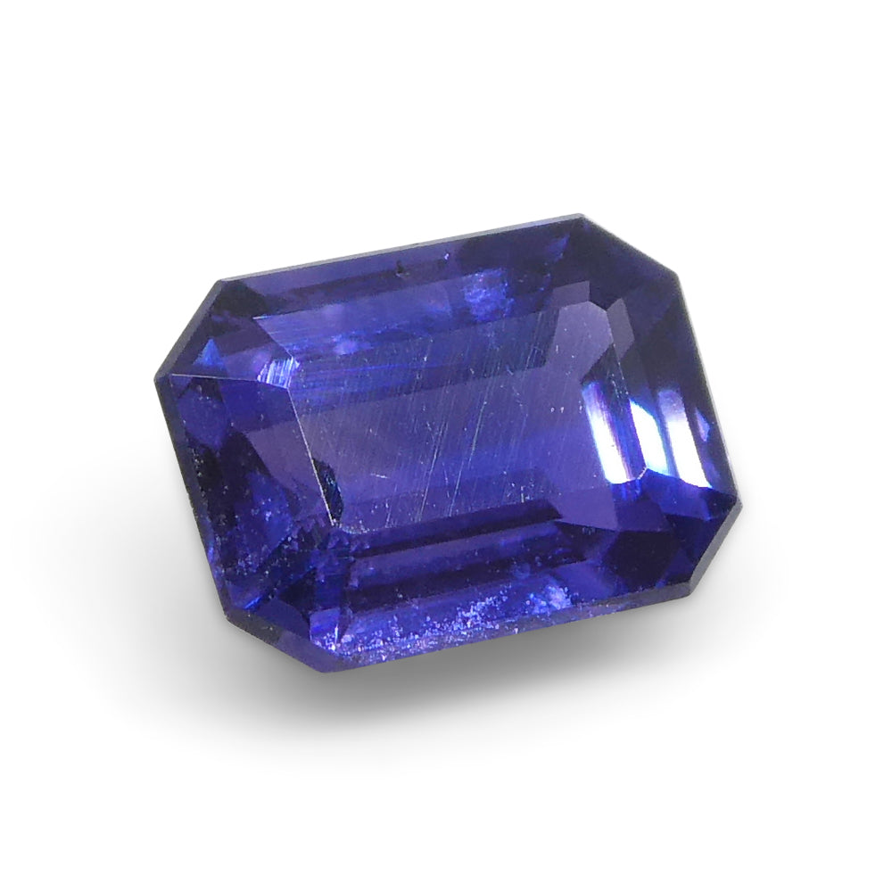 0.76ct Emerald Cut Blue Sapphire from Madagascar Unheated - Skyjems Wholesale Gemstones