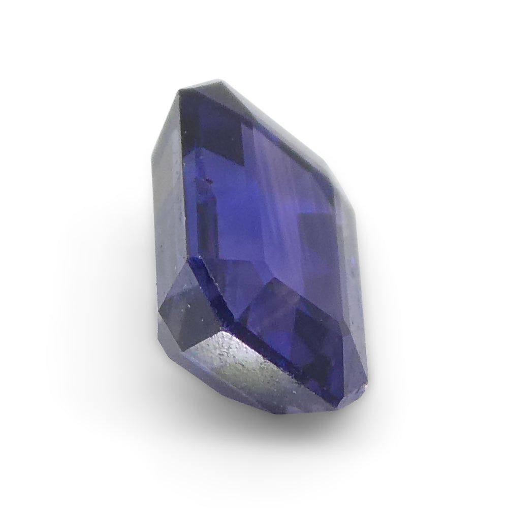 0.76ct Emerald Cut Blue Sapphire from Madagascar Unheated - Skyjems Wholesale Gemstones