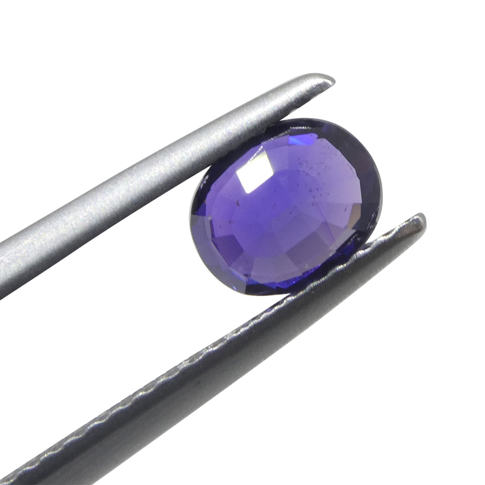 0.97ct Cushion Purple Sapphire from Madagascar, unheated natural gemstone by SkyJems Canadian gem specialists