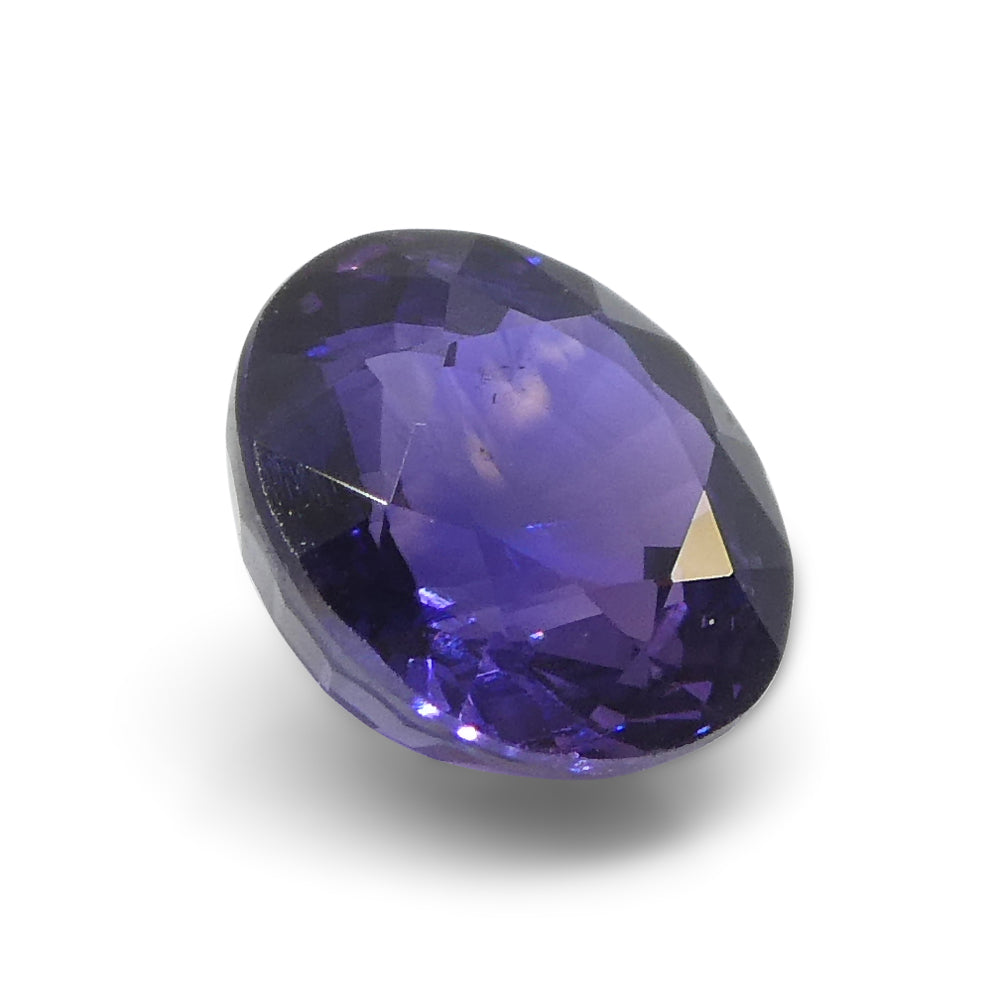 SkyJems 1.3ct Round Purple Sapphire from Madagascar, unheated natural gemstone, Round Brilliant cut, premium quality