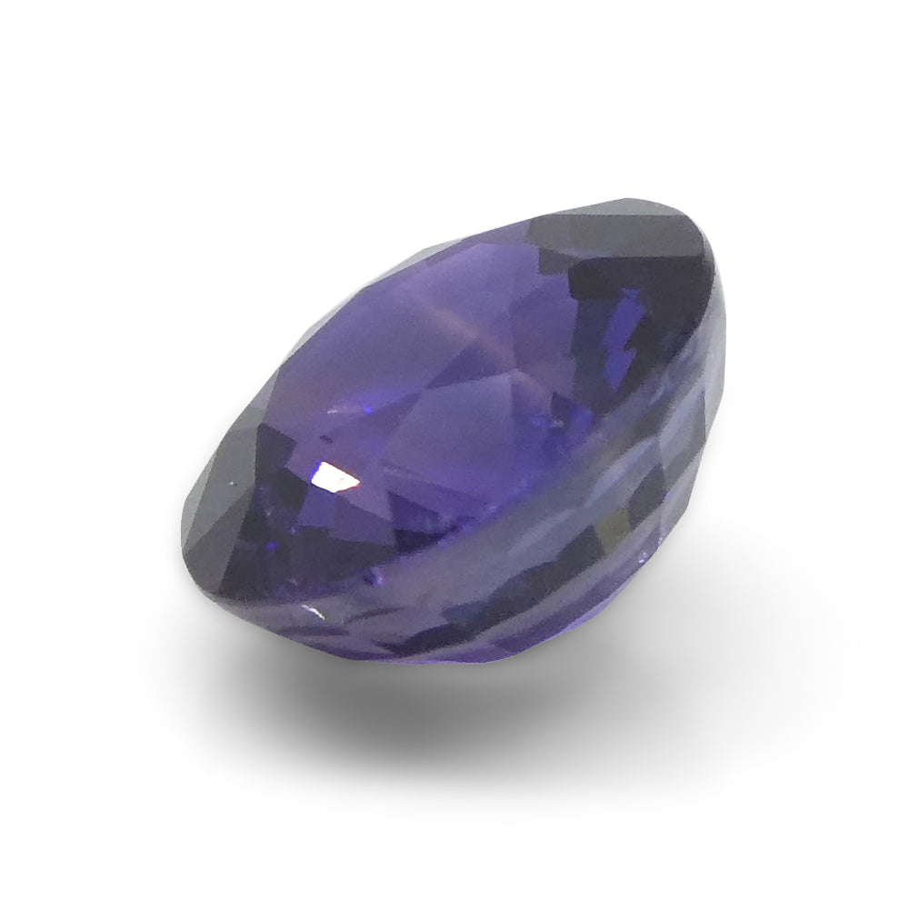 1.3ct Round Purple Sapphire from Madagascar, unheated natural gemstone by SkyJems Canadian gem specialists