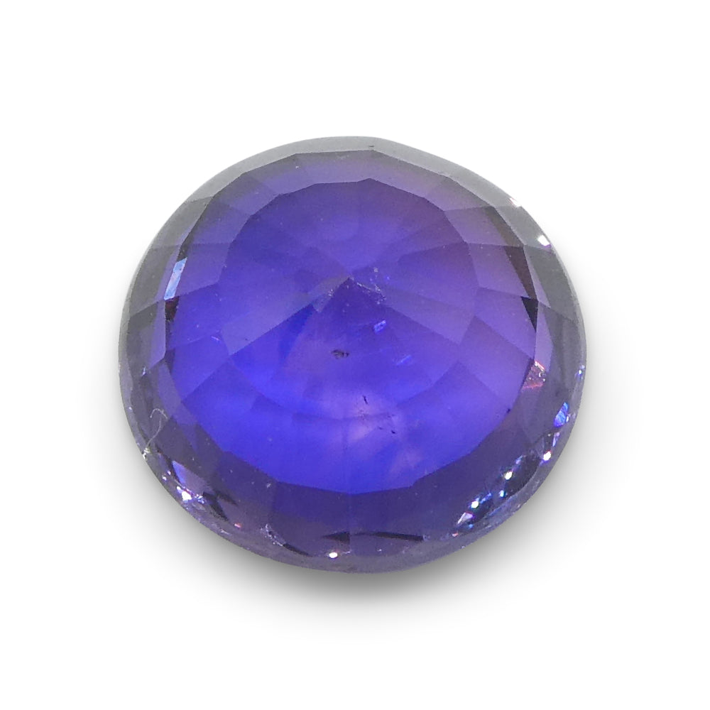 1.3ct Round Purple Sapphire from Madagascar, unheated natural gemstone by SkyJems Canadian gem specialists