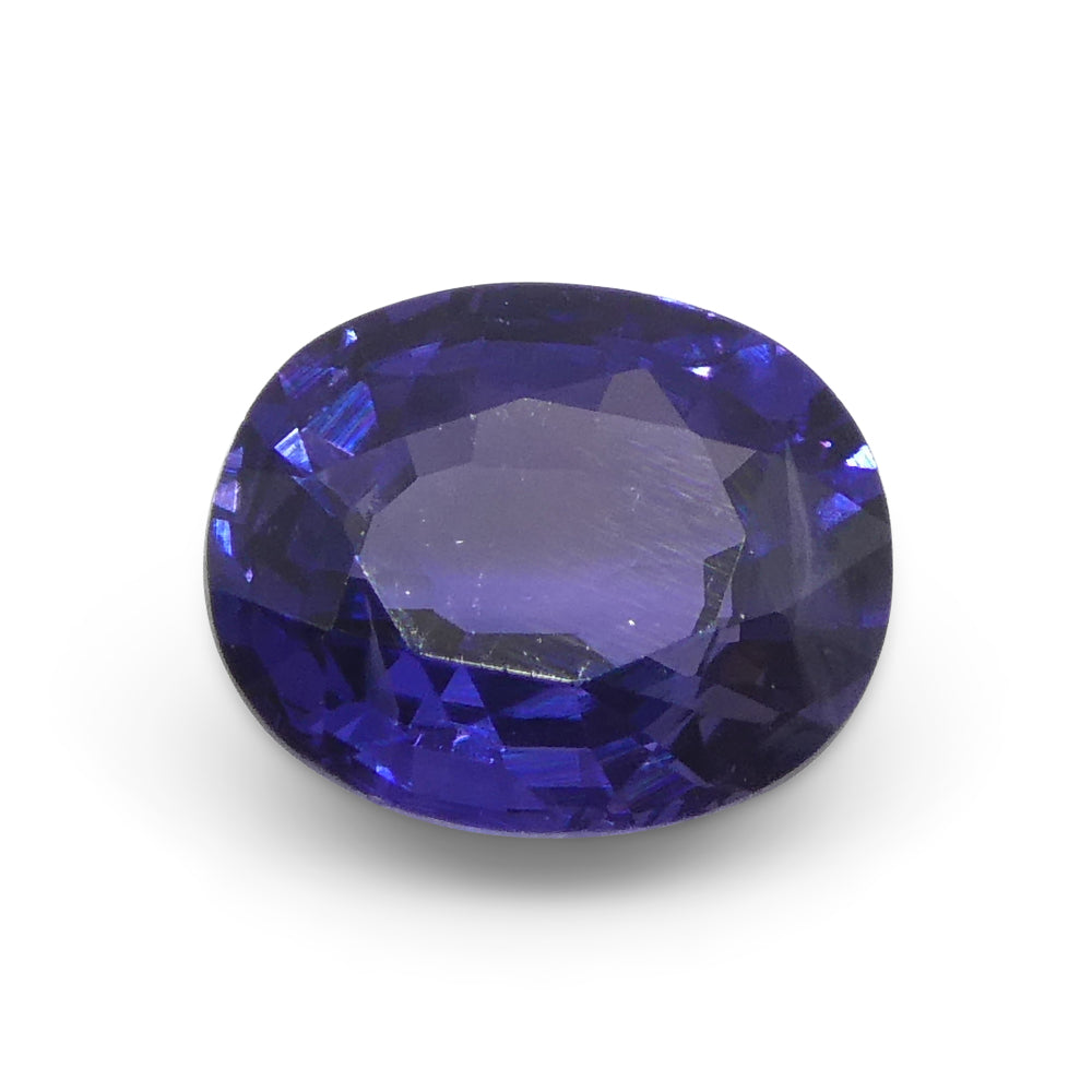 0.98ct Cushion Purple Sapphire from Madagascar Unheated - Skyjems Wholesale Gemstones