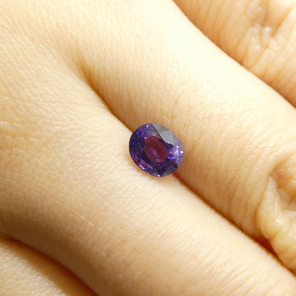 1.03ct Oval Purple Sapphire from Madagascar - Skyjems Wholesale Gemstones