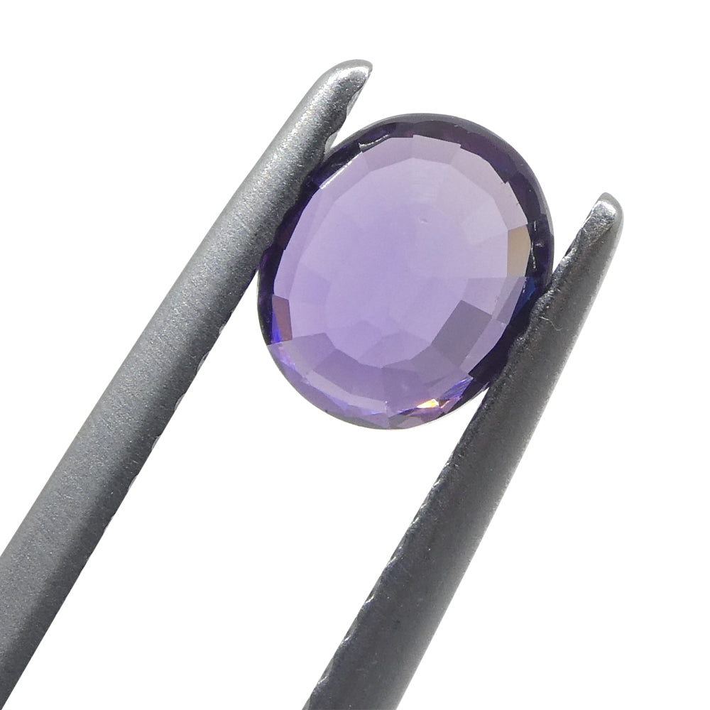 1.03ct Oval Purple Sapphire from Madagascar - Skyjems Wholesale Gemstones