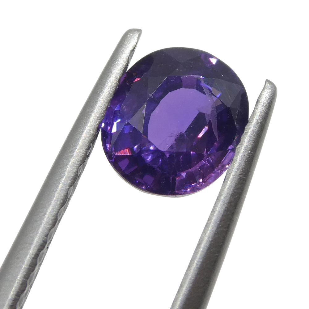 0.94ct Cushion Purple Sapphire from Madagascar Unheated - Skyjems Wholesale Gemstones