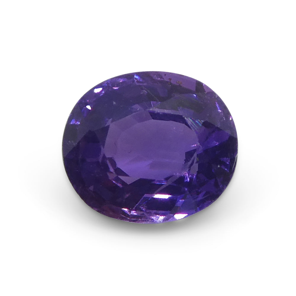 0.94ct Cushion Purple Sapphire from Madagascar Unheated - Skyjems Wholesale Gemstones