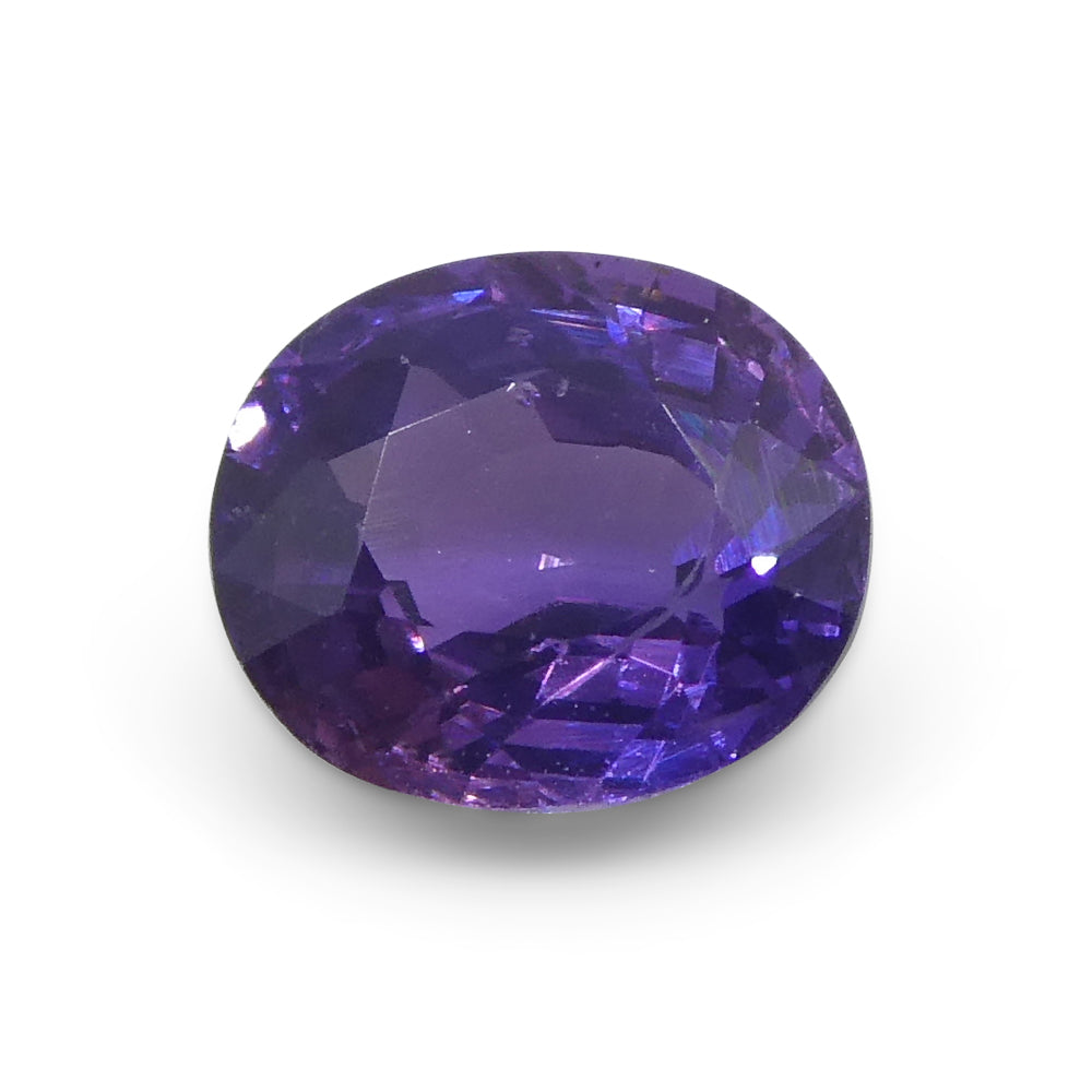 0.94ct Cushion Purple Sapphire from Madagascar Unheated - Skyjems Wholesale Gemstones