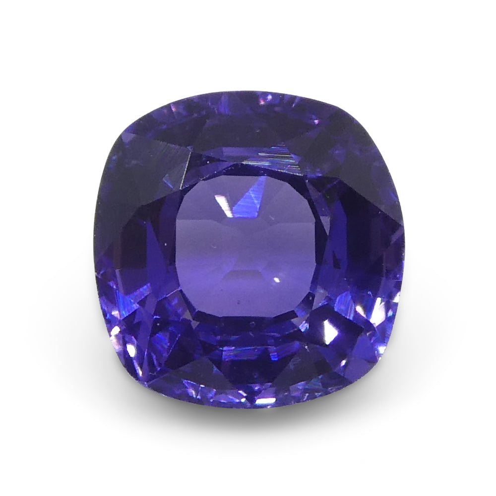 1.01ct Square Cushion Purple Sapphire from Madagascar Unheated - Skyjems Wholesale Gemstones