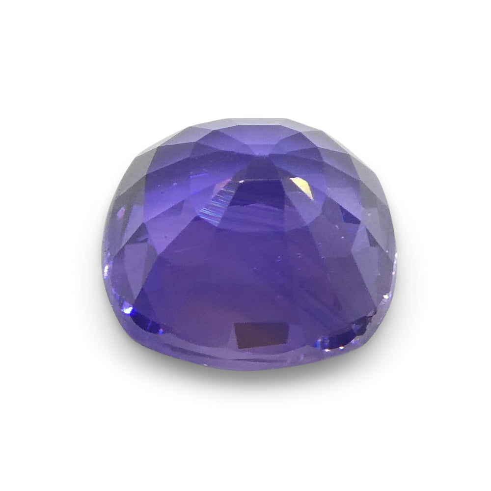 1.01ct Square Cushion Purple Sapphire from Madagascar Unheated - Skyjems Wholesale Gemstones