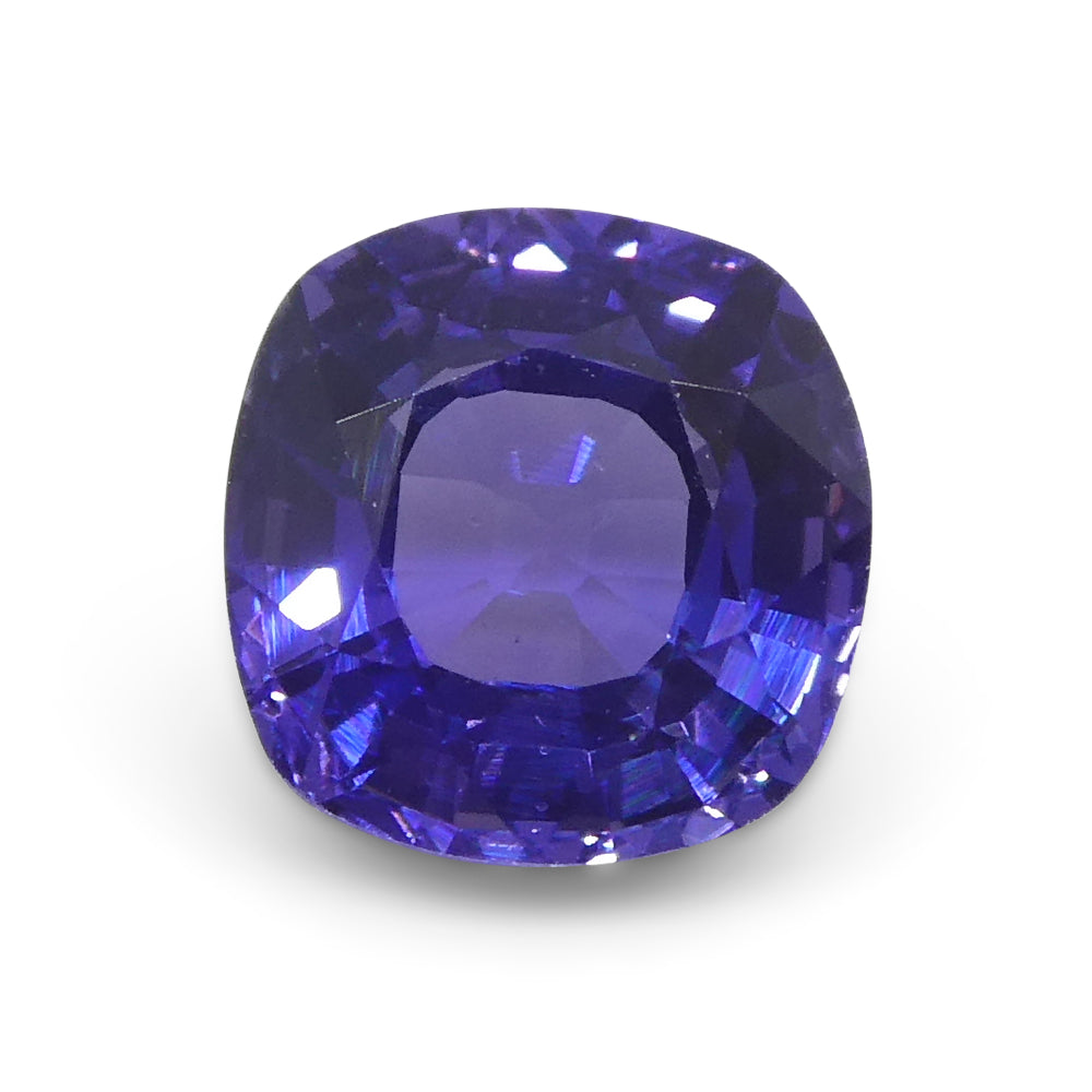 1.01ct Square Cushion Purple Sapphire from Madagascar Unheated - Skyjems Wholesale Gemstones