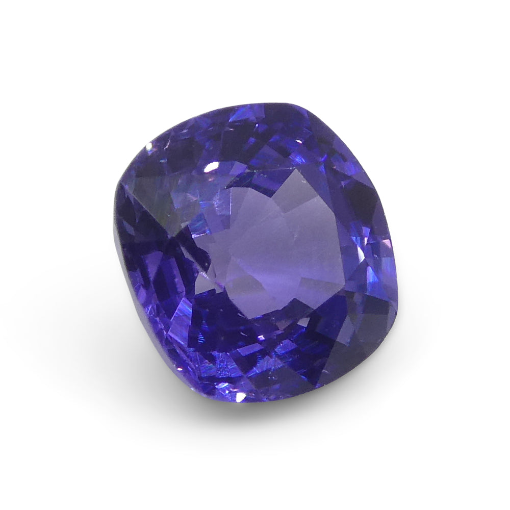 1.01ct Square Cushion Purple Sapphire from Madagascar Unheated - Skyjems Wholesale Gemstones