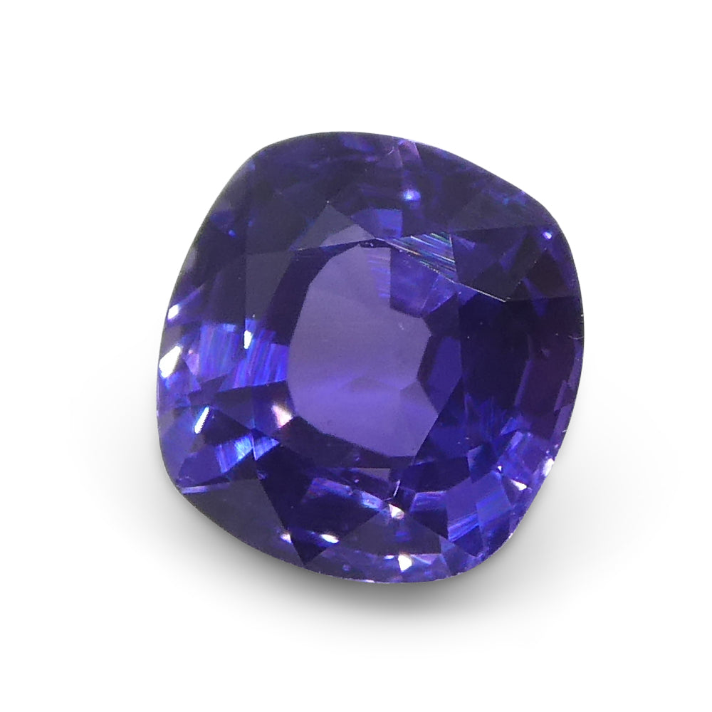 1.01ct Square Cushion Purple Sapphire from Madagascar Unheated - Skyjems Wholesale Gemstones