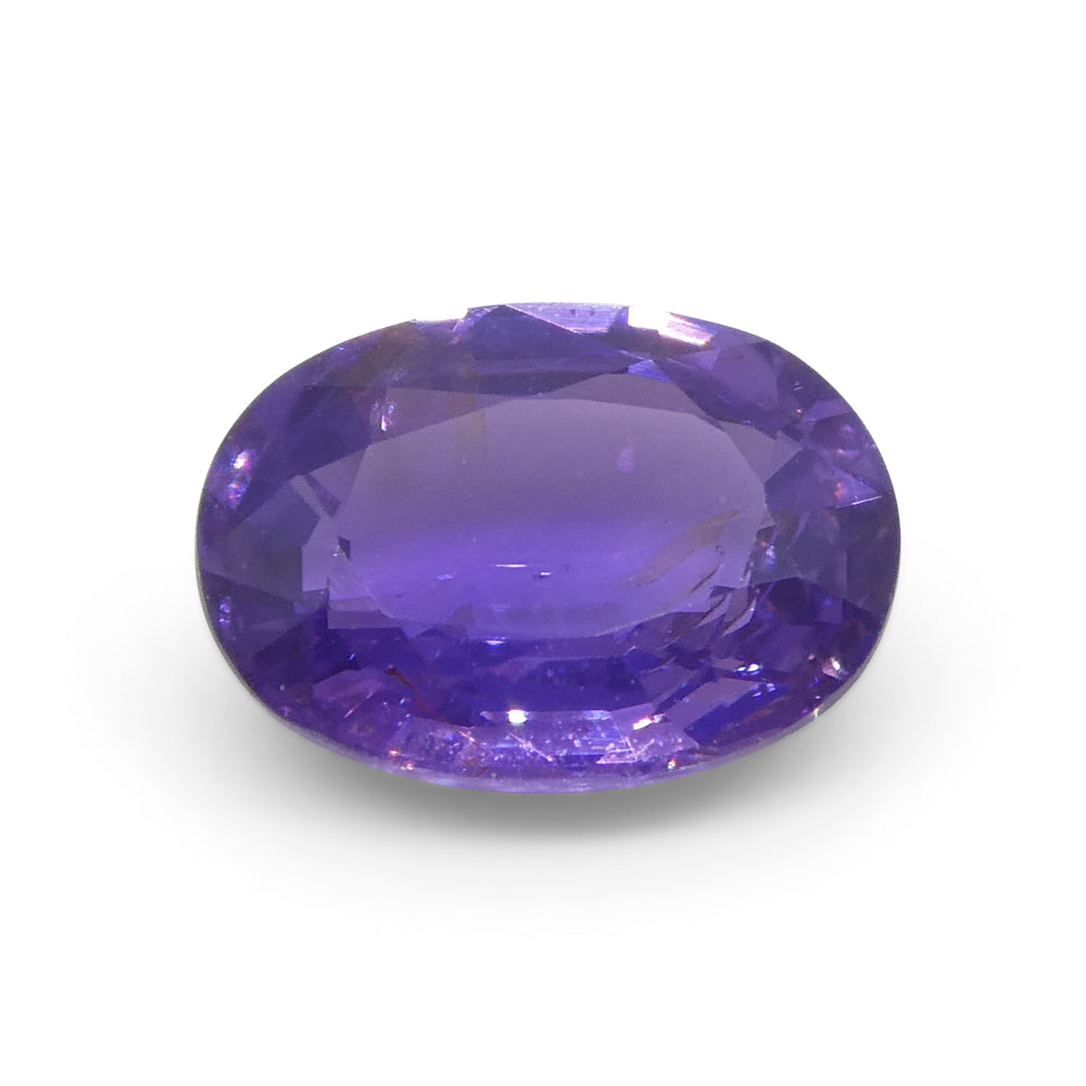 0.92ct Oval Purple Sapphire from Madagascar Unheated - Skyjems Wholesale Gemstones