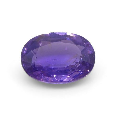 0.92ct Oval Purple Sapphire from Madagascar Unheated