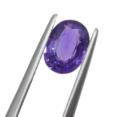 Sapphire 0.92 cts 6.84 x 5.04 x 2.77 Oval Purple   $920