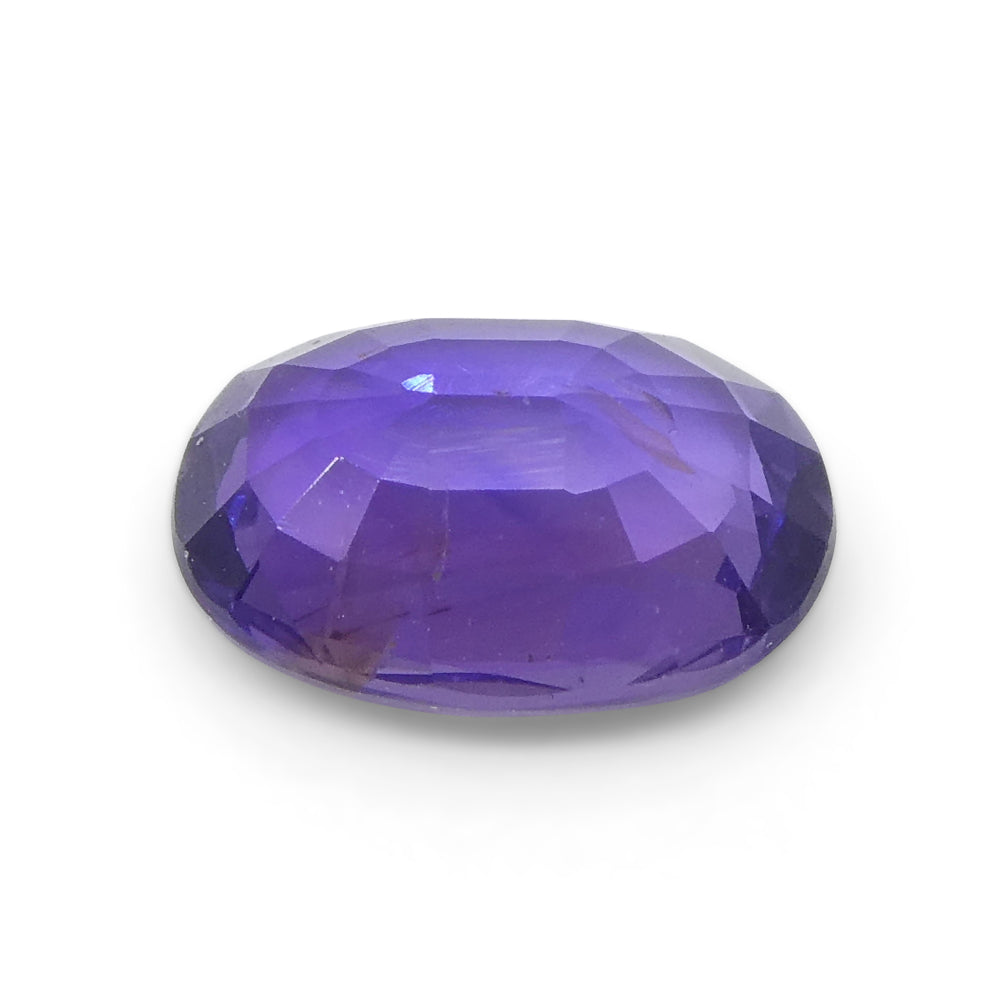 0.92ct Oval Purple Sapphire from Madagascar Unheated - Skyjems Wholesale Gemstones