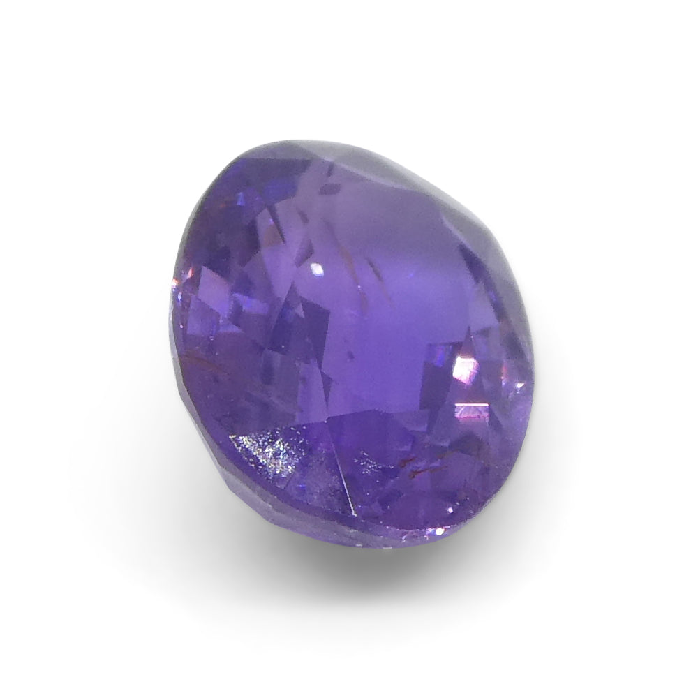 0.92ct Oval Purple Sapphire from Madagascar Unheated - Skyjems Wholesale Gemstones