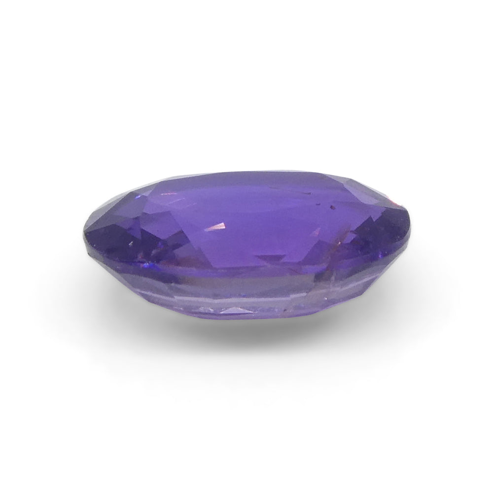 0.92ct Oval Purple Sapphire from Madagascar Unheated - Skyjems Wholesale Gemstones