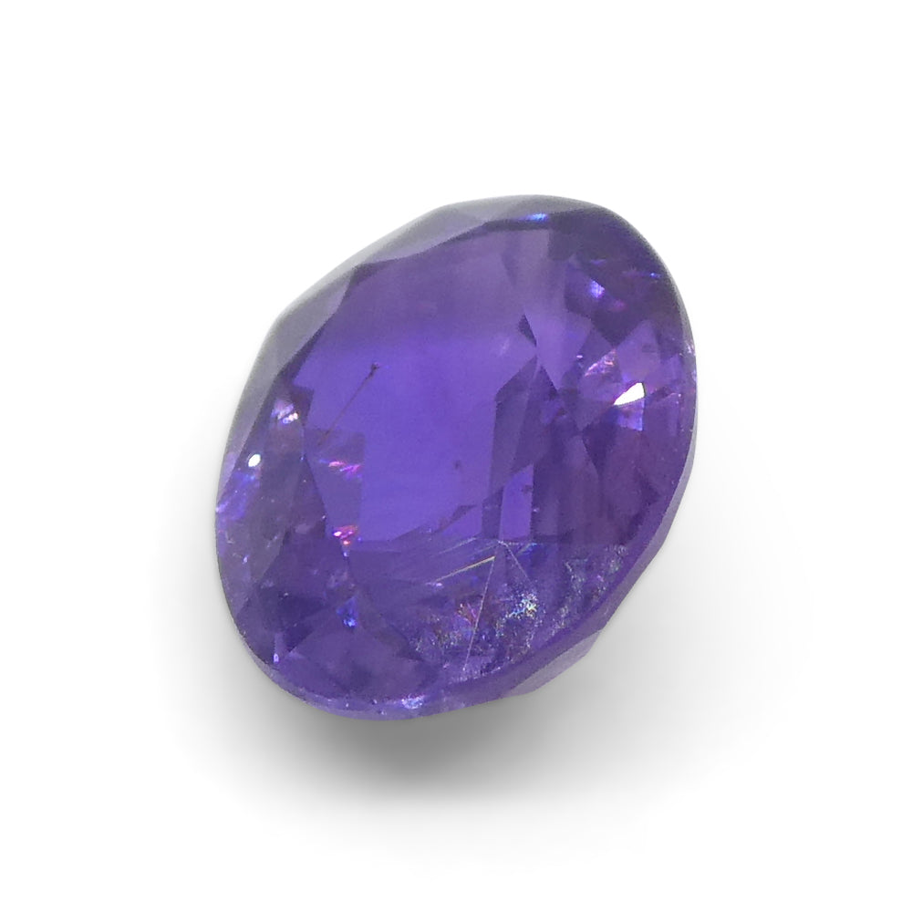 0.92ct Oval Purple Sapphire from Madagascar Unheated - Skyjems Wholesale Gemstones