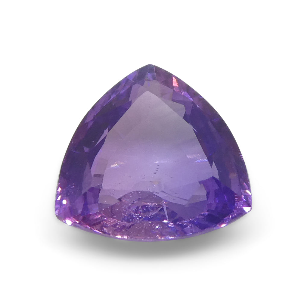 1.13ct Trillion Purple Sapphire from East Africa, Unheated - Skyjems Wholesale Gemstones