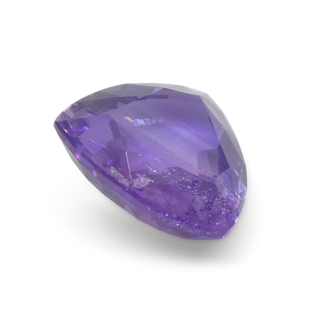 1.13ct Trillion Purple Sapphire from East Africa, Unheated - Skyjems Wholesale Gemstones